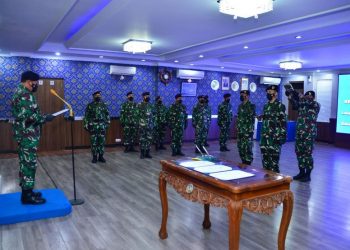 Kasal Pimpin Sertijab Kaladokgi TNI AL