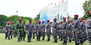 TNI AL Gelar Pasukan Nakes Untuk Makin Gencarkan Serbuan Vaksinasi Maritim