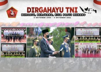 HUT ke-76 TNI, Presiden: Keberhasilan Penanganan COVID-19 Tak Lepas dari Peran TNI