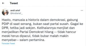 Tangkapan Layar Twitter