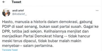 Politikus Demokrat: Hasto Sekjen PDIP Pandai Menjilat