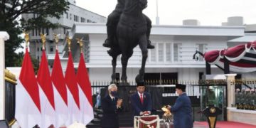 Presiden Jokowi Resmikan Tugu Api Semangat Indonesia Merdeka Tidak Pernah Padam