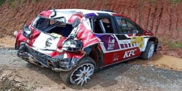 Mobil Race Balapan Drift yang Ditumpangi Ketua MPR RI Bamsoet Kecelakaan