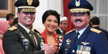 Marsekal Hadi Tjahjanto Resmi Lakukan Sertijab ke Jenderal Andika Perkasa