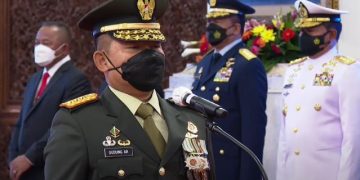 Jokowi Lantik Dudung Abdurachman Sebagai KSAD, Pangkat Dudung Naik Jadi Jenderal Bintang Empat