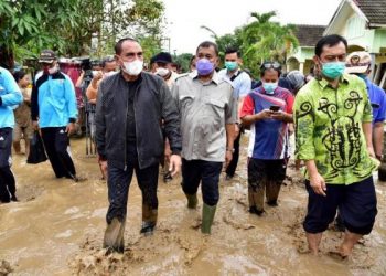 Gubernur Edy Rahmayadi Prihatin Banjir dan Longsor di Deli Serdang