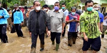 Gubernur Edy Rahmayadi Prihatin Banjir dan Longsor di Deli Serdang