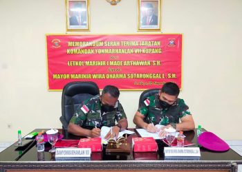 Danyonmarhanlan VII/Kupang Gelar Pergantian Komandan