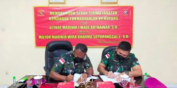 Danyonmarhanlan VII/Kupang Gelar Pergantian Komandan