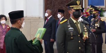 Presiden Jokowi Resmi Lantik Jenderal TNI Andika Perkasa Sebagai Panglima TNI