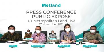 Perusahaan Metland Catat Marketing Sales Rp.1,3 Triliun Sampai dengan Kuartal Tiga