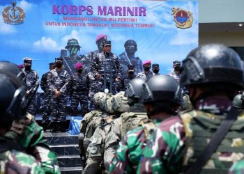 Wakasal Tinjau Langsung Latihan Pertempuran Kota Marinir