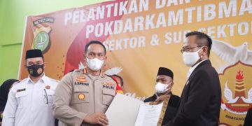 Wakil Wali Kota Bekasi Tri Adhianto Tjahyono Hadiri Pelantikan Pengurus Pokdarkamtibmas Bhayangkara Bekasi Selatan