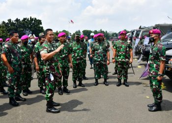 Sarang Petarung Marinir TNI AL Cilandak Disambangi Panglima TNI Jenderal TNI Andika Perkasa