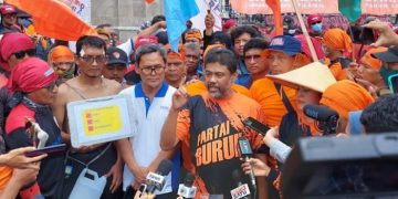 1.110 Personel Gabungan Amankan Aksi Demo Partai Buruh Tolak Perppu Ciptaker