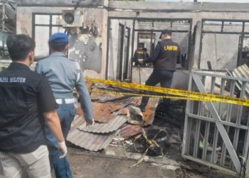 Prioritaskan Kesejahteraan Prajurit TNI AL Langsung Survei Lokasi Kebakaran di Palembang