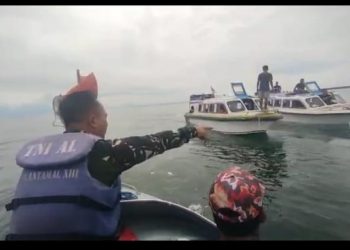 TNI AL Selamatkan Puluhan Penumpang Speed Boat yang Tenggelam di Tanjung Batu