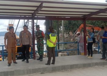 Kapolres Toba Bersama Sekda Kabupaten Pantau Kebersihan Lokasi Progres Kesiapan F1- H20