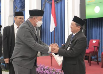 Plt. Wali Kota Bekasi Tri Adhianto Hadiri Pengukuhan Kepala Perwakilan BPKP Provinsi Jawa Barat