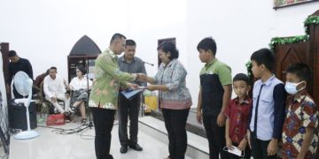 Dandim Hadiri Perayaan Natal Keluarga Besar Korem 102 Panju Panjung