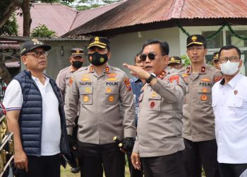 Kapolda Sumut Tinjau Progres Pembangunan Veneu F1-H20, di Balige