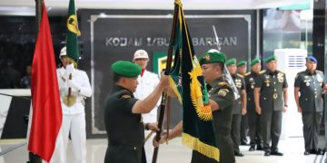 Pangdam I/BB Pimpin Sertijab Kapoksahli, Danrem 032/Wbr serta Penyerahan Jabatan Kapuskodalopsdam I/BB