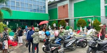 Pengungsi Gempabumi M 5.4 Kota Jayapura Bertambah Jadi 2.136 Jiwa