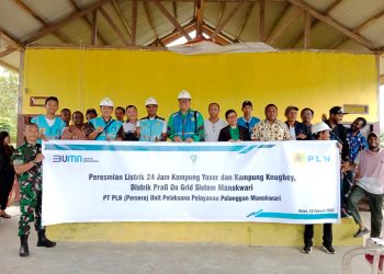 Dua Kampung di Kabupaten Manokwari Akhirnya Bisa Menikmati Listrik 24 Jam