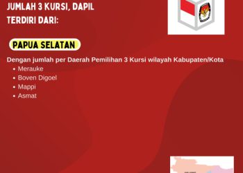 Dapil dan Alokasi Kursi DPR-RI Pada Pemilu 2024 Dari Provinsi Papua Selatan