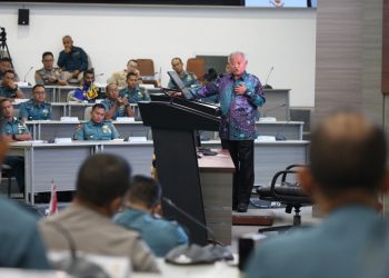 Kuliah Umum Prof Purnomo Yusgiantoro Kepada Pasis Dikreg Seskoal Angkatan Ke-61 TA 2023