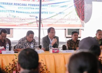Bupati Humbahas Hadiri Musrenbang Kecamatan Pollung