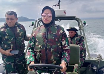 Srikandi TNI AD Pimpin Tim Mopat Bekangdam I/ BB Pengamanan F1 Power Boat