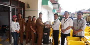 Dukung Event F1H2O, PT TPL Serahkan Bantuan 150 Unit Tempat Sampah Ke Dinas LHK PROVSU