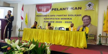Golkar Mimika Gelar Pelantikan, Fernando Jansen Tinal Optimis Mampu Naikkan Perolehan Kursi & Menangkan Airlangga