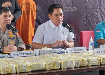 Bareskrim Polri Gagalkan Penyelundupan 50 Kg Sabu Jaringan Malaysia