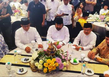 Momen Anies Satu Meja dengan Airlangga, JK, AHY dan Surya Paloh Saat Bukber