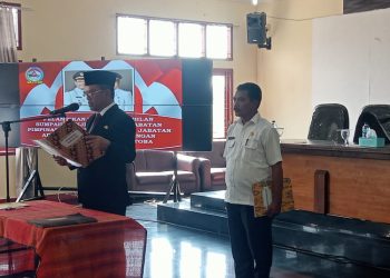 Bupati Toba Lantik Pejabat Tinggi Pratama dan Administrator Lingkup Toba