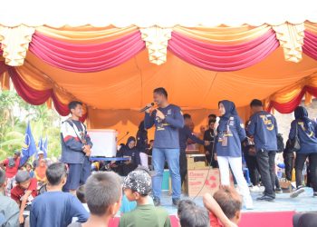 DPD Partai NasDem Bengkalis Gelar Jalan Sehat di Desa Bantan