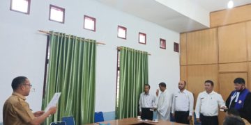 Kepala BKPSDM Humbahas Lantik Tiga Pejabat Eselon III di Dinas PUTR