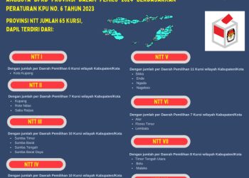 Dapil dan Alokasi Kursi DPRD Pada Pemilu 2024 Dari Provinsi NTT