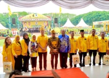 Syah Afandin Hadiri Pelantikan DPD Golkar Langkat