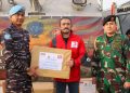 TNI AL di Misi Perdamaian PBB Kirim Bantuan Kemanusiaan Ke Turki