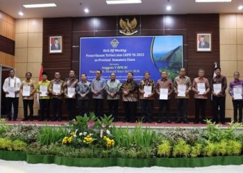 Bupati Humbahas Hadiri Kick Off Meeting di BPK Perwakilan Sumut