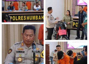Polres Humbahas Ringkus Dua Pelaku Curanmor