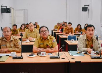Pemkab Humbahas Ikuti Rakor Program Pemberantasan Korupsi