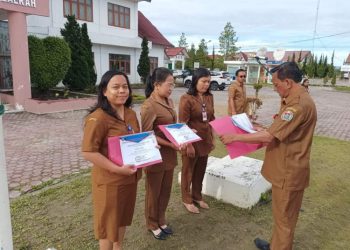 Lampaui Target Nasional, Pegawai Dinas Dukcapil Humbahas Terima Penghargaan
