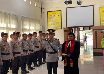 Kapolres Humbahas Pimpin Sertjab Kapolsek Dolok Sanggul