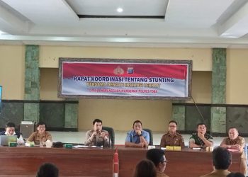Kapolres Toba Pimpin Rakor Penanganan Stunting