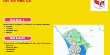 Dapil dan Alokasi Kursi Anggota DPRD Pada Pemilu 2024 Dari Kabupaten Nias Barat