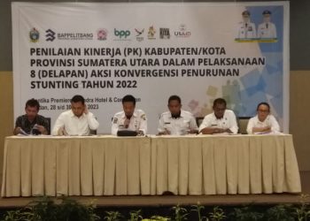 Ketua TPPS Humbahas Hadiri Penilaian Kerja Pelaksanaan Aksi Konvergensi Penurunan Stunting di Medan